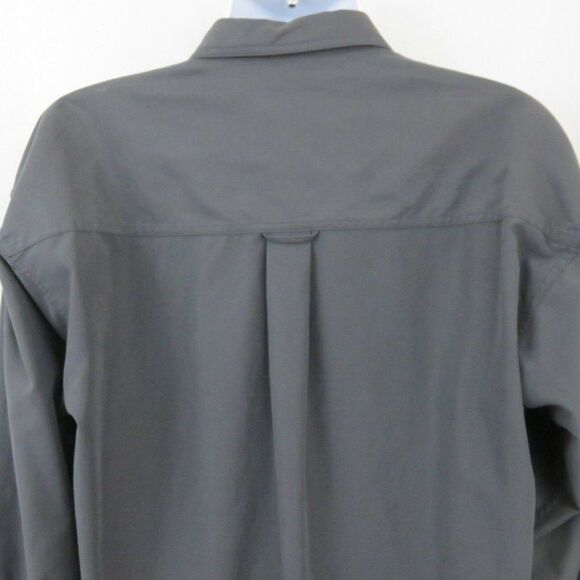 Chaps Ralph Lauren Charcoal Gray Shirt Mens L - Picture 3 of 9